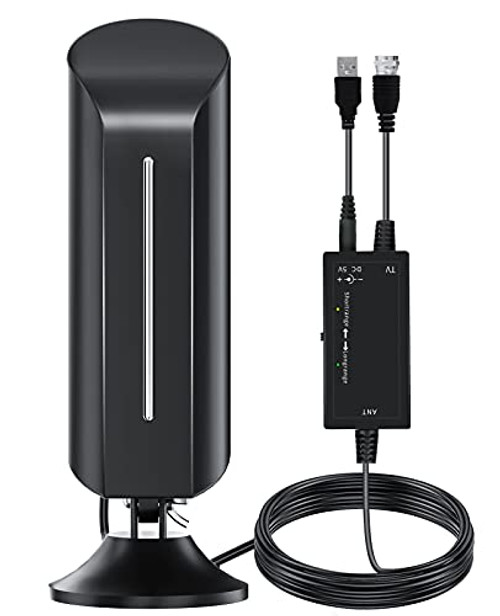 Amplified HD Digital TV Antenna, 300 Miles Long Range Outdoor Reception HDTV Antenna Amplifier Signal Booster,Support 4K 1080P Traditional Smart HDTV FM VHF UHF TV Channels,with 32.8ft Coax Cable Amplified HD Digital TV Antenna, 300 Miles Long Range Outdoor Reception HDTV Antenna Amplifier Signal Booster,Support 4K 1080P Traditional Smart HDTV FM VHF UHF TV Channels,with 32.8ft Coax Cable