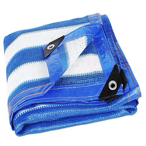 WZHIJUN Sunblock Shade Cloth Shade Sails 90 percent Blue/White Stripe Sunscreen Shade Cloth Balcony Patio Garden Shading Net? 23 Sizes -Color - A, Size - 2x2m- WZHIJUN Sunblock Shade Cloth Shade Sails 90 percent Blue/White Stripe Sunscreen Shade Cloth Balcony Patio Garden Shading Net? 23 Sizes -Color - A, Size - 2x2m-