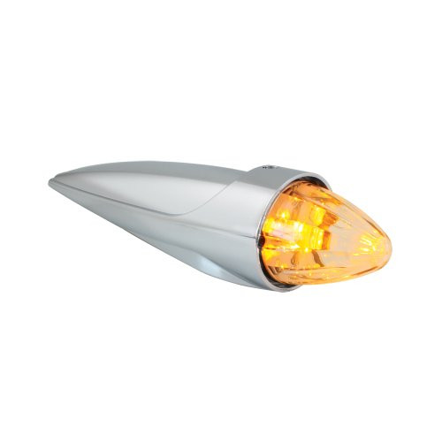 Grand General 81983 Amber 19-LED Cab Marker Light with Chrome Plastic Housing in OE Style and Clear Lens