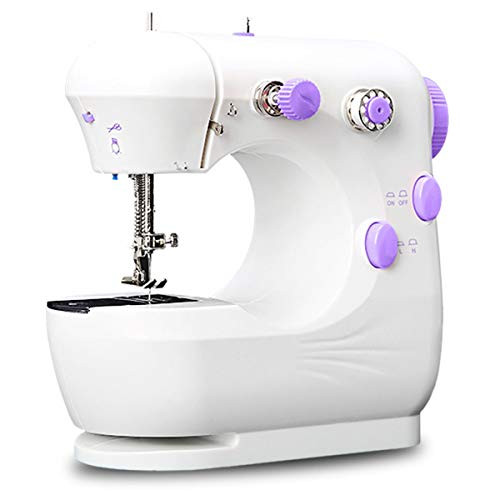 SOONHUA Portable Sewing Machine?Mini Electric Quilting Machine for Beginners Sewing Made Easy Multi-Function with Foot Pedal Adjustable 2-Speed for Home Sewing
