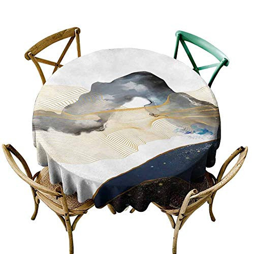 KaMiao Christmas Tablecloth Modern Art Abstract pop Figure -276- Diameter 36" Picnic Round Tablecloth