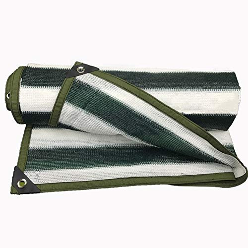 WZHIJUN Sunblock Shade Cloth Shade Sails 90 percent Green/White Stripe Thicken Encryption Balcony Greenhouse Outdoor Shading Net, 23 Sizes -Color - A, Size - 2x2m- WZHIJUN Sunblock Shade Cloth Shade Sails 90 percent Green/White Stripe Thicken Encryption Balcony Greenhouse Outdoor Shading Net, 23 Sizes -Color - A, Size - 2x2m-