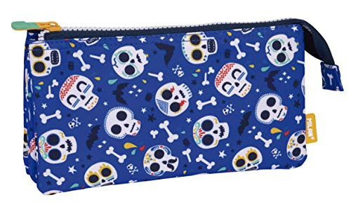 MILAN Pencil Cases, Blue -Azul-, 22 centimeters