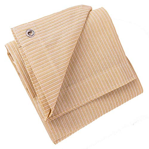 WUZMING-Shade Cloth Shading Net Sunscreen Shading Rate 85 percent Copper Buttonhole Easy to Install Garden Balcony Polyethylene, 20 Sizes -Color - Beige, Size - 1x1m- WUZMING-Shade Cloth Shading Net Sunscreen Shading Rate 85 percent Copper Buttonhole Easy to Install Garden Balcony Polyethylene, 20 Sizes -Color - Beige, Size - 1x1m-
