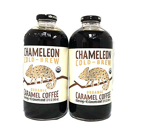Chameleon Organic Cold Brew Coffee Concentrated Caramel, 32 oz | 2 Packs