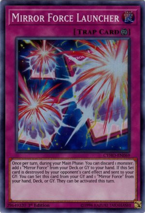 Yu-Gi-Oh - Mirror Force Launcher - CYHO-EN069 - Super Rare - 1st Edition - Cybernetic Horizon