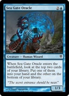 Magic The Gathering - Sea Gate Oracle -10- - Duel Decks- Jace vs Vraska