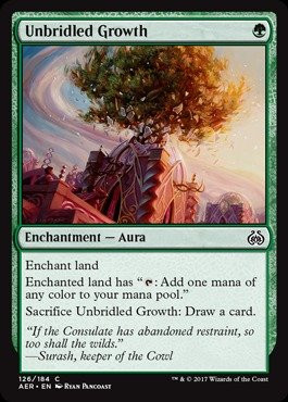Magic The Gathering - Unbridled Growth -126/184- - Aether Revolt