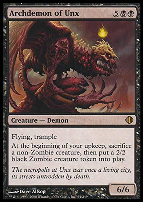 Magic The Gathering - Archdemon of UNX - Shards of Alara Magic The Gathering - Archdemon of UNX - Shards of Alara