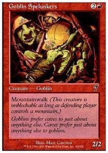 Magic- the Gathering - Goblin Spelunkers - Seventh Edition