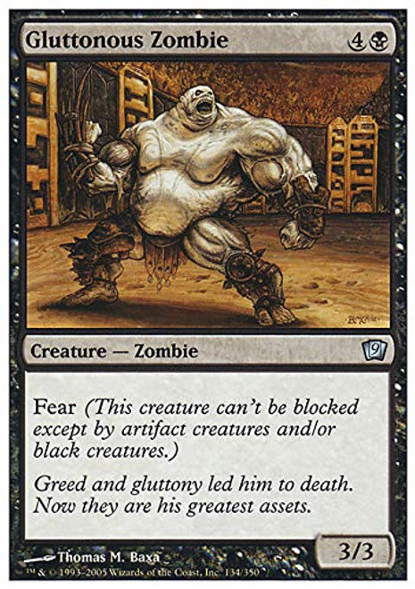 Magic The Gathering - Gluttonous Zombie - Ninth Edition Magic The Gathering - Gluttonous Zombie - Ninth Edition