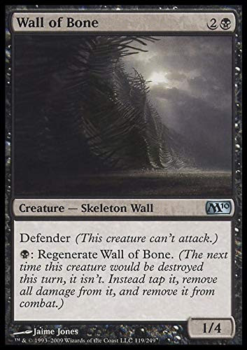 Magic The Gathering - Wall of Bone - Magic 2010 - Foil