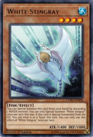 Yu-Gi-Oh - White Stingray - CYHO-EN096 - Rare - 1st Edition - Cybernetic Horizon