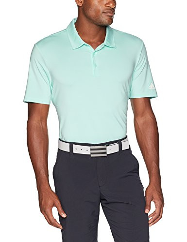 adidas Golf Men's Ultimate Solid Polo, X-Large, Clear Mint F