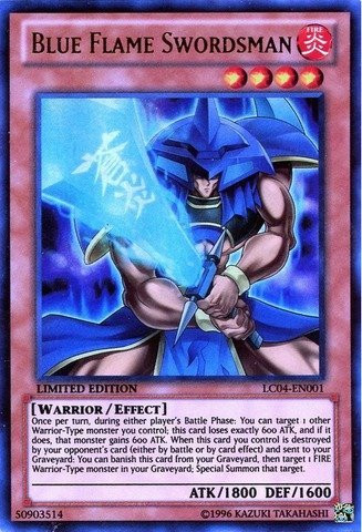 YU-GI-OH - Blue Flame Swordsman -LC04-EN001- - Legendary Collection 4- Joey's World - Limited Edition - Ultra Rare