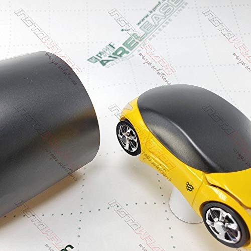 KPMF K75400 Matte Phantom Black Metallic - K75528 - Vinyl CAR WRAP Film -Sample 3in x 5in-
