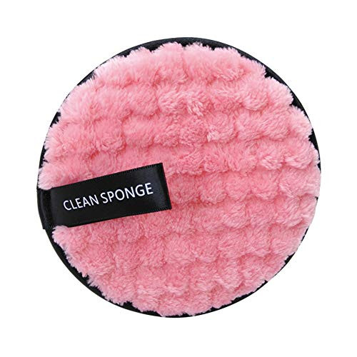 Ehoter Fashion Reusable Makeup Remover Pads Washable Makeup Removal Cloth Double-Sided Face Cleansing Puff Remover Cotton Puff Cosmetic for Lazy People -PK-