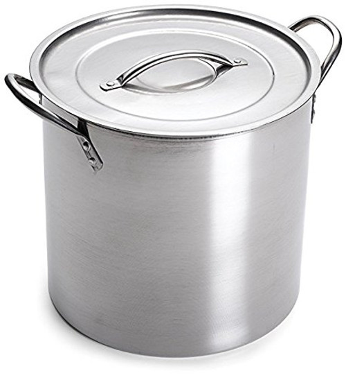Beer Brewing Boiling Pot 5 Gallon Stainless Steel With Lid