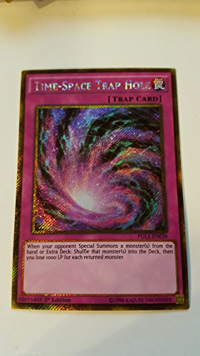 YU-GI-OH - TimeSpace Trap Hole -PGL3-EN039- - Premium Gold- Infinite Gold - 1st Edition - Gold Secret Rare