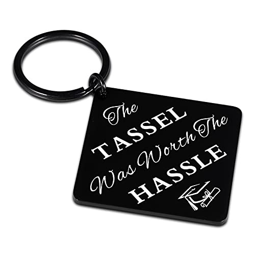 2021 Graduation Gifts for Her Him the Tassel Was Worth the Hassle Congratulations Gifts for Women Men Class of 2021 Senior Grads Keychain Presents for Graduate Son Daughter from College High School