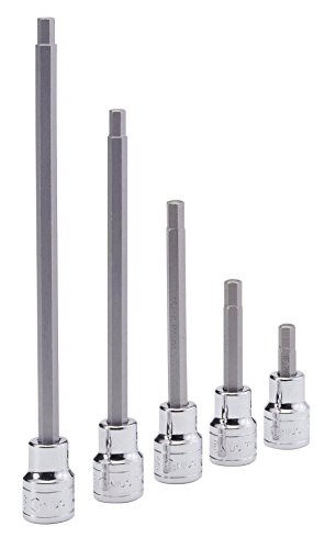 Genius Tools 3/8" Dr. 1/4" Hex Bit Socket, 50mmL - 308 plus3116