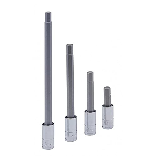 Genius Tools 1/4" Dr. 1/8" Hex Bit Socket 45mmL - 208 plus3108