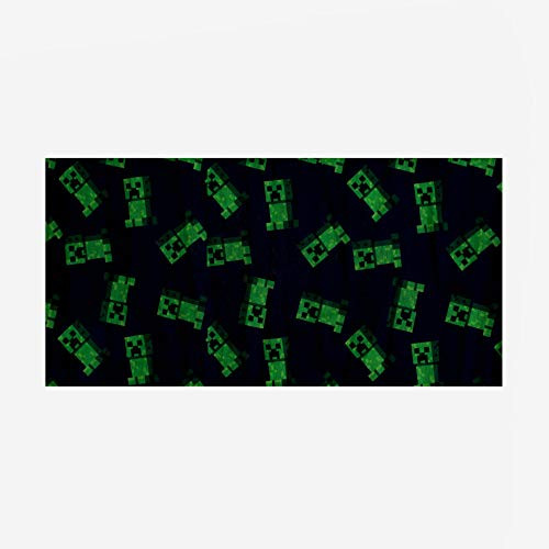 Minecraft Green  and  Black All Over Print Character Kids Gaiter