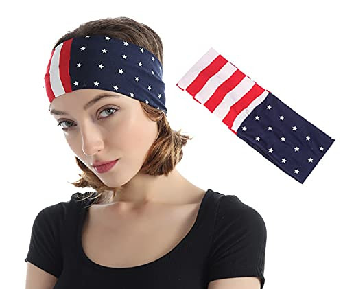 Independence Day Headband American Flag Headband 4th July Celebration for Women and Girls Independence Day Headband American Flag Headband 4th July Celebration for Women and Girls