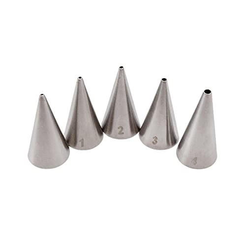 Cake Decorating Icing Piping Tip Set, 5pcs Piping Tips Cake Decorating Russian Icing Piping Nozzles Flower Pastry Cake Cupcake DIY Decorating Tool, Rose -2A- Cake Decorating Icing Piping Tip Set, 5pcs Piping Tips Cake Decorating Russian Icing Piping Nozzles Flower Pastry Cake Cupcake DIY Decorating Tool, Rose -2A-