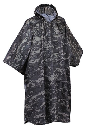 Rothco G.I. Type Military Rip-Stop Poncho, Subdued Urban Digital Camo