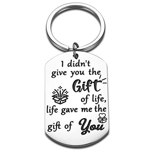 Mother's Day Gift for StepDaughter Daughter in Law Bonus daughter Keychain Birthday Valentine's Christmas Wedding Gifts for Stepson Stepdaughter Kids from Stepmom Stepdad