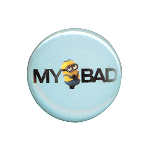 Animewild Despicable Me Minions My Bad 1.25 Inch Button