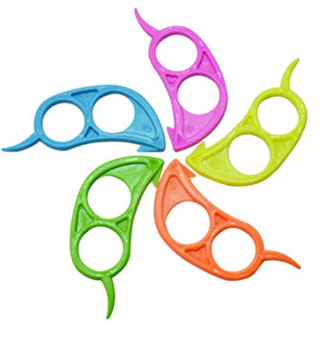 WOIWO 5 PCS Creative Multi-Function Orange Peeler Long Plastic Orange Peeler Orange Peeler