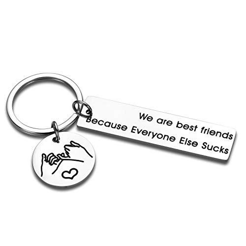 Funny Best Friend Keychain birthday Gifts for Friends BFF Soulmates Companion Friendship Gifts Brother Sister keychains for friends female Women Men Christmas Valentine Graduation Stocking Stuffers Funny Best Friend Keychain birthday Gifts for Friends BFF Soulmates Companion Friendship Gifts Brother Sister keychains for friends female Women Men Christmas Valentine Graduation Stocking Stuffers