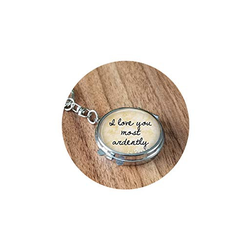 Pride and Prejudice Quote I Love You Most ardently - Mr. Darcy - Jan Austen Quote - Pride Folding Mirror Travel PortableCustomized Gift