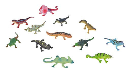 Wild Republic Mini Lizard Polybag, Kids Gifts, Educational Toys, Reusable Bag, 12Piece