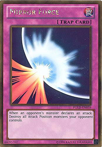 YU-GI-OH - Mirror Force -PGLD-EN059- - Premium Gold - 1st Edition - Gold Rare