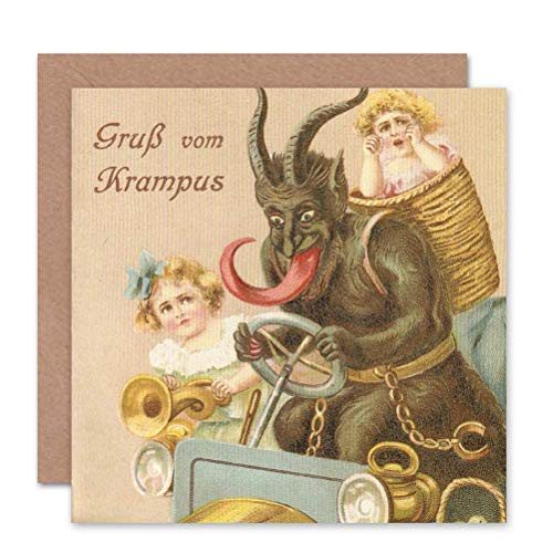 Wee Blue Coo Greeting Krampus Alpine Anti Santa Funny Sealed Greeting Card Plus Envelope Blank Inside Wee Blue Coo Greeting Krampus Alpine Anti Santa Funny Sealed Greeting Card Plus Envelope Blank Inside