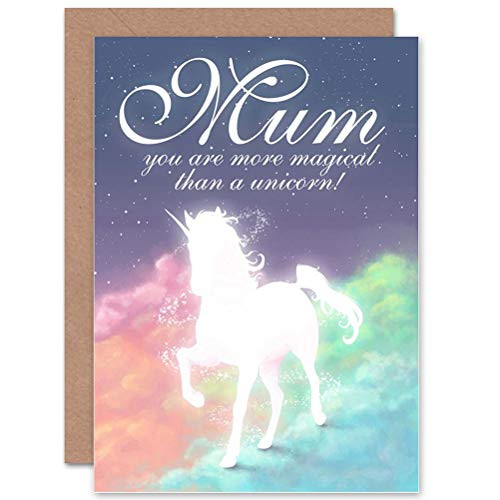 Wee Blue Coo You are More Magical Than A Unicorn - Mothers Day/Birthday Sealed Greeting Card Plus Envelope Blank Inside