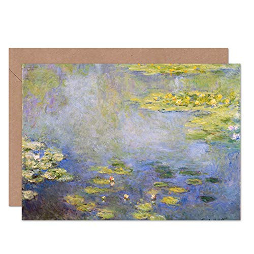 Claude Monet Waterlilies Fine Art Greeting Card Plus Envelope Blank Inside Claude Monet Waterlilies Fine Art Greeting Card Plus Envelope Blank Inside