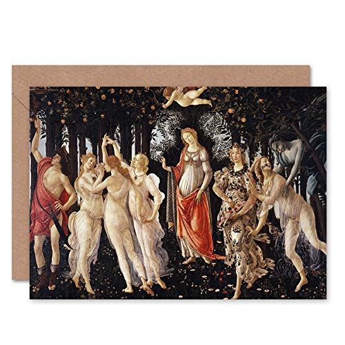 Sandro Botticelli La Primavera Fine Art Greeting Card Plus Envelope Blank Inside Sandro Botticelli La Primavera Fine Art Greeting Card Plus Envelope Blank Inside