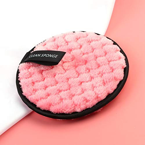 RichnessLong Microfiber Cloth Pads Remover Face Cleansing Towel Reusable Cleansing Makeup?pink