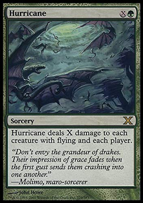 Magic The Gathering - Hurricane -270/383- - Tenth Edition Magic The Gathering - Hurricane -270/383- - Tenth Edition