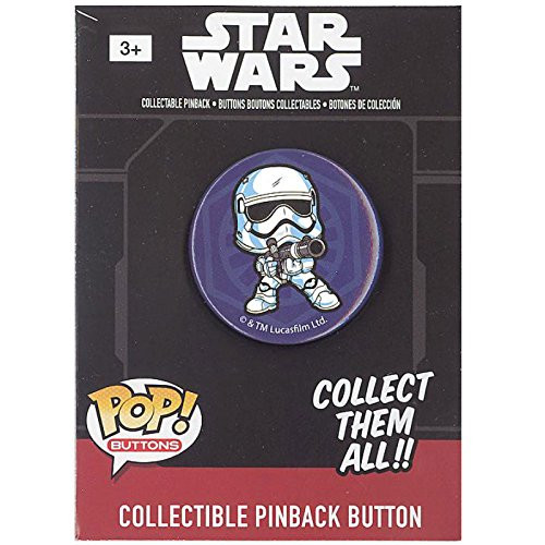 Star Wars Funko Collectible Pinback Buttons Episode 7 - First Order Stormtrooper -1.25 inch-