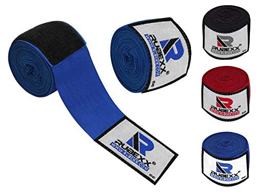 Hand wraps boxing Inner Gloves for Punching - Great Protection for MMA, Muay Thai, Kickboxing, Martial Arts Training  and  Combat Sports  180  inch Elasticated Bandages Under Mitts -Blue, Blue-180-inch-