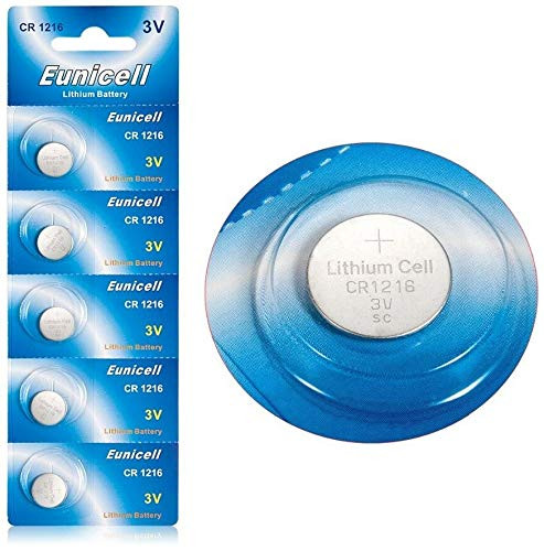 5x Eunicell CR1216 CR 1216 - 3V Lithium Button Cell Battery Batteries - BRAND NEW IN FACTORY PACKAGING