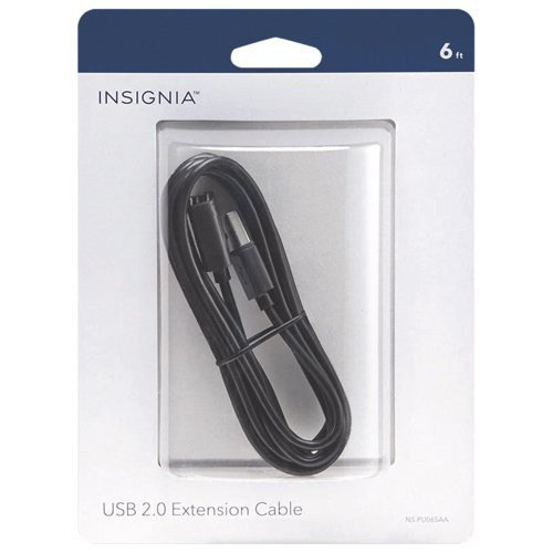 Insignia 1.8m -6 ft.- USB 2.0 Extention Cable -NS-PU065AA-C-