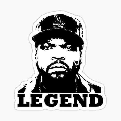 Legend - Ice Cube Sticker - Sticker Graphic - Auto, Wall, Laptop, Cell, Truck Sticker for Windows, Cars, Trucks