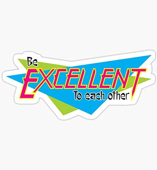 Bill and Ted's Excellent Adventure - Sticker Graphic - Auto, Wall, Laptop, Cell, Truck Sticker for Windows, Cars, Trucks Bill and Ted's Excellent Adventure - Sticker Graphic - Auto, Wall, Laptop, Cell, Truck Sticker for Windows, Cars, Trucks