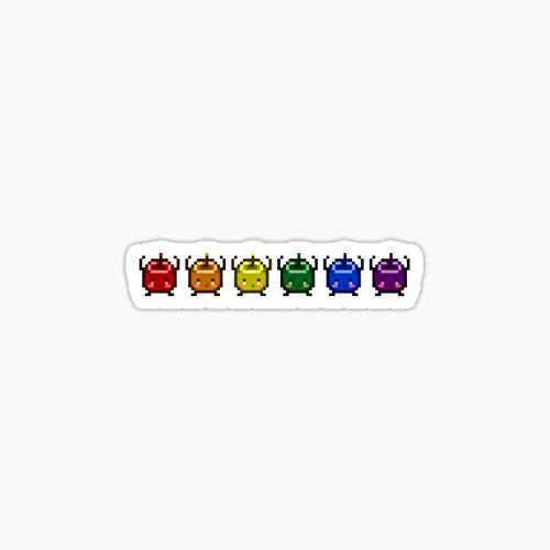 Rainbow Junimos Sticker - Sticker Graphic - Auto, Wall, Laptop, Cell, Truck Sticker for Windows, Cars, Trucks